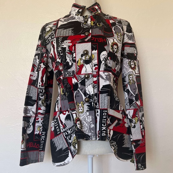 Sohung Designs Jackets & Blazers - RARE! Asian Designer Sohung Designs Comic Blazer